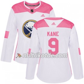 Buffalo Sabres Trikot Evander Kane 9 Adidas 2017-2018 Weiß Pink Fashion Authentic - Dame
